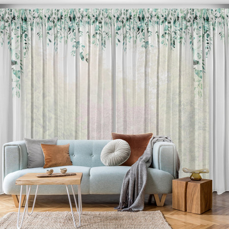ZASŁONA GOTOWA BETSY NA TAŚMIE 350 X 250 CM BIAŁY