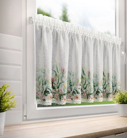 Firana gotowa Estera na Taśmie 150 x 60 cm, Biały