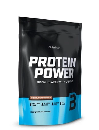 BioTech USA Protein Powder odżywka białkowa izolat 1 kg smak czekolada