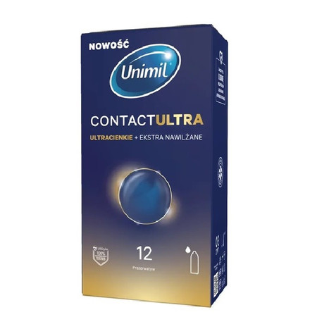 Contact Ultra ultracienkie nawilżane prezerwatywy 12szt.
