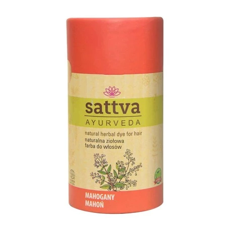 Sattva - Henna Naturalna ziołowa farba do włosów Mahoń 150g