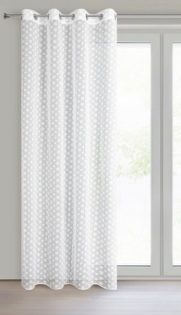 FIRANA GOTOWA SANNY 140 X 250 CM BIAŁY