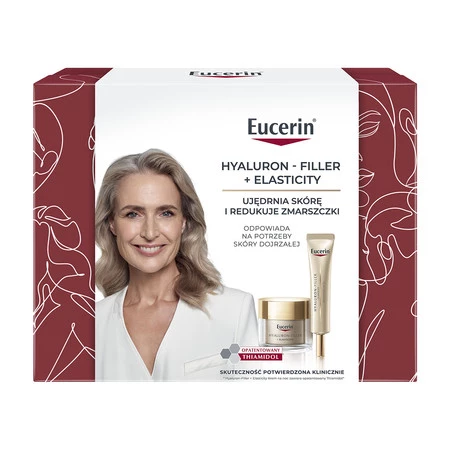 Eucerin Zestaw Hyaluron-Filler + Elasticity Krem na noc 50ml + Krem pod oczy SPF20 15ml