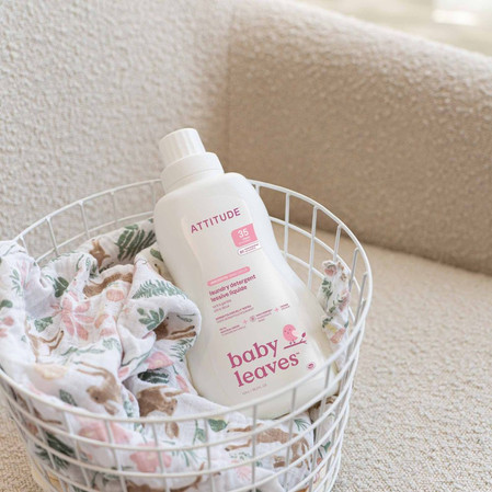 Attitude BABY LEAVES™, Bezzapachowy płyn do prania ubranek dziecięcych, 1050 ml