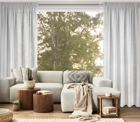 ZASŁONA GOTOWA ERIS NA TAŚMIE 135 X 270 CM SREBRNY