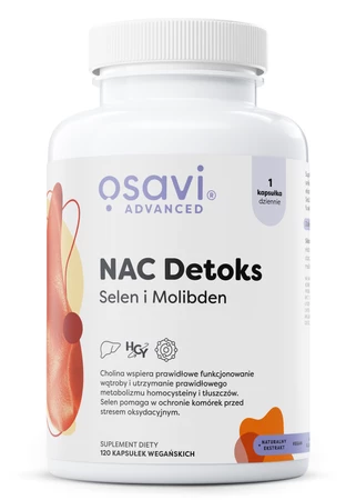 Osavi NAC Detoks, Selen i Molibden - 120 vegan caps