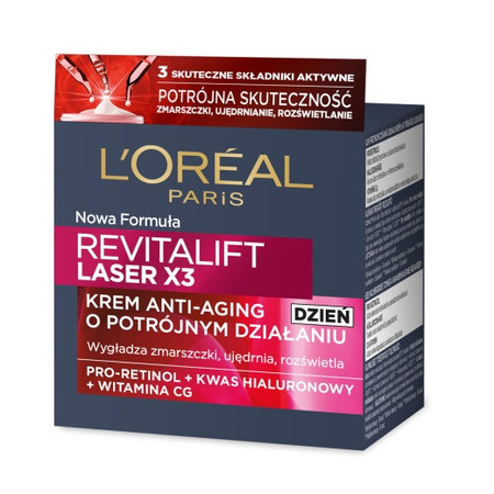 Revitalift Laser X3 krem anti-age głęboka regeneracja na dzień 50ml