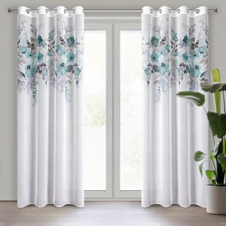 ZASŁONA GOTOWA D91 GRETA 140 X 250 CM BIAŁY