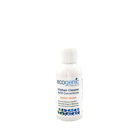 Ecogenic, Refill płynu do czyszczenia powierzchni kuchennych, Pomarańcza, 100 ml