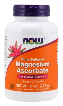 NOW FOODS Buffered Magnesium Ascorbate - Magnez + Witamina C (227 g)
