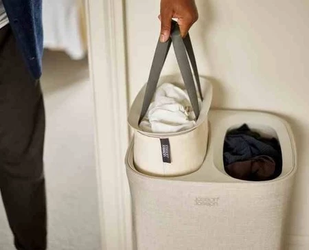 JJ-Kosz podwójny na pranie 60l. Tota, ecru