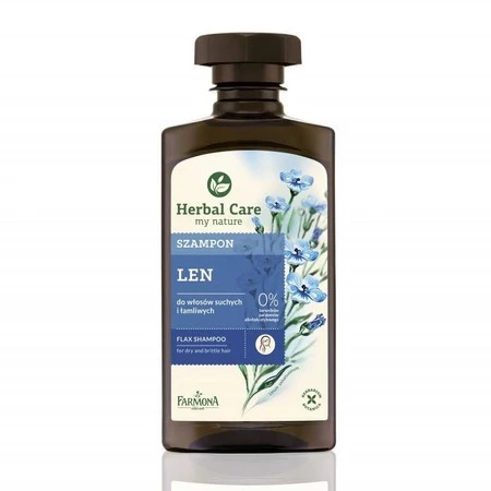 Herbal Care Len szampon do włosów suchych i łamliwych 330ml