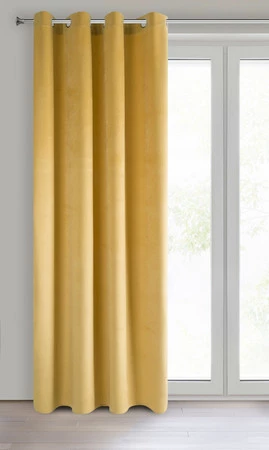 ZASŁONA GOTOWA PIERRE 140 X 250 CM MUSZTARDOWY