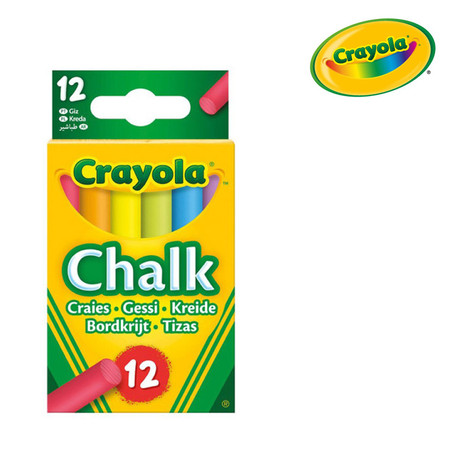 Kreda 12kolorów niepyląca kolorowa Crayola 0281