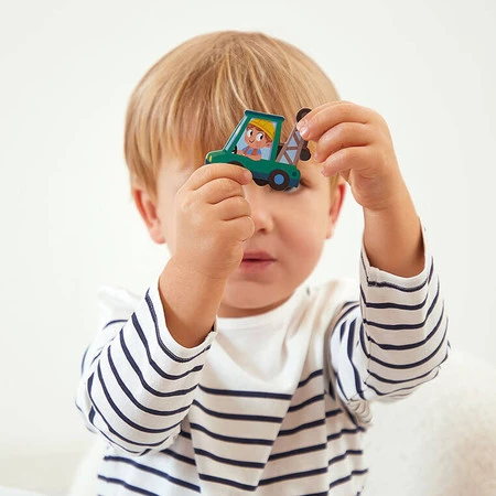 Janod Magnetyczna układanka Plac budowy Magneti'stories 3+