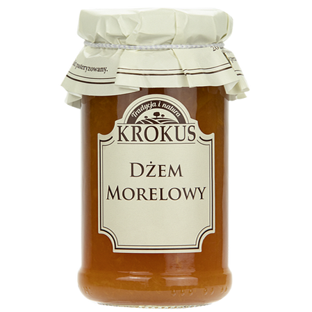 Krokus DŻEM MORELOWY O OBNIŻONEJ ZAWARTOŚCI CUKRU BEZGLUTENOWY 235 g