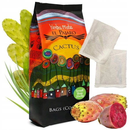 Yerba Mate El Pajaro  Cactus (saszetki 25x3 g)
