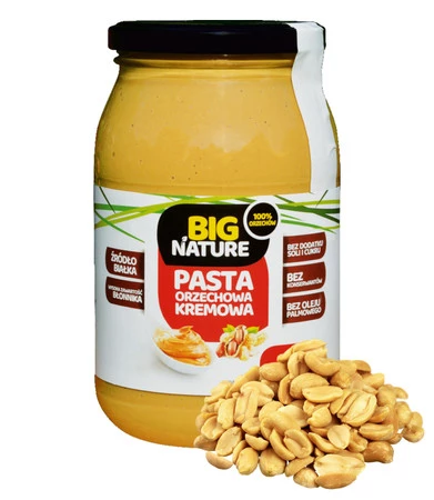 Big Nature Pasta orzechowa 100% kremowa 1kg