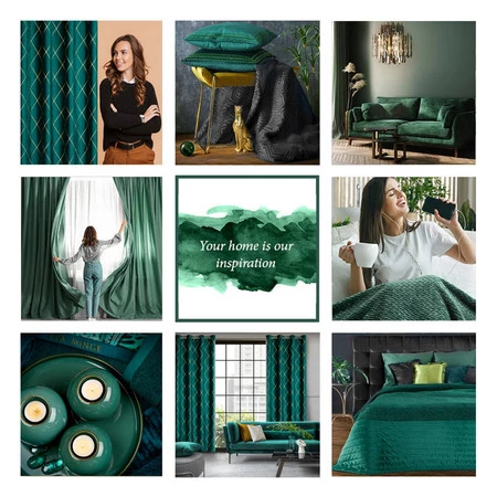 ZASŁONA DEKORACYJNA PIERRE CARDIN MARGO 140 X 250 CM TURKUSOWY