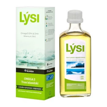 Lysi Tran islandzki Lýsi olej 240 ml o smaku cytrynowo-miętowym