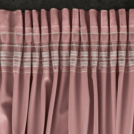 ZASŁONA GOTOWA D91 ROSA NA TAŚMIE 140 X 270 CM CIEMNORÓŻOWY