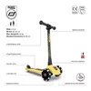 SCOOTANDRIDE Highwaykick 3 LED Hulajnoga składana ze świecącymi kółkami 3+ Lemon