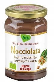 KREM Z ORZECHÓW LASKOWYCH I KAKAO BEZGLUTENOWY BIO 250 g - RIGONI DI ASIAGO (NOCCIOLATA)