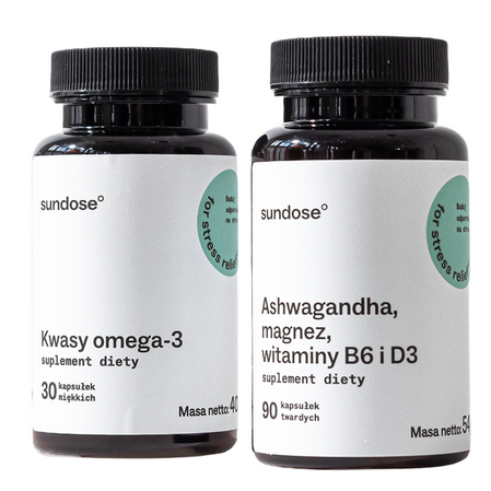 Sundose For Stress Relief na wsparcie układu nerwowego i odporności 30+90 kaps.