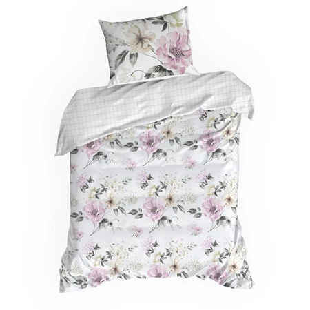 Komplet pościeli satynowej Spring 31, 220 x 200 cm, Biały