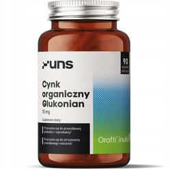 UNS Cynk organiczny Glukonian 90 kaps. vege