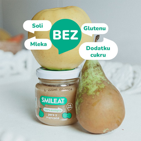 Smileat, BIO Deser z gruszkami i jabłkami 6m+, 130g