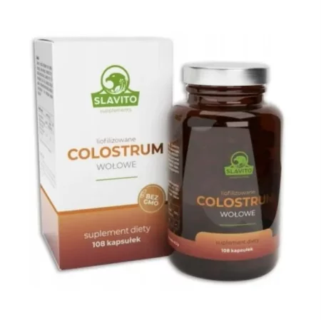 Slavito Colostrum wołowe liofilizowane 108 kaps.