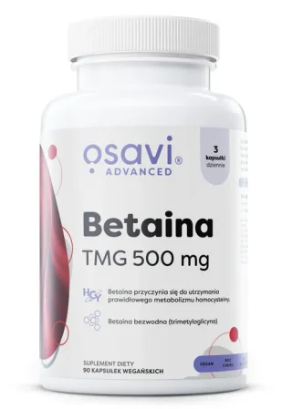 Osavi Betaina - TMG 500mg - 90 vegan caps