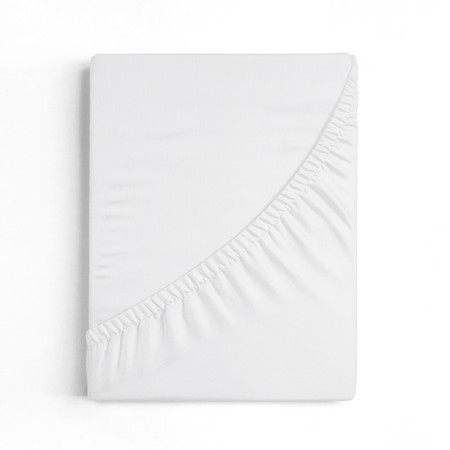PRZEŚCIERADŁO Z GUMKĄ JERS4 120 X 200 X 25 CM BIAŁY