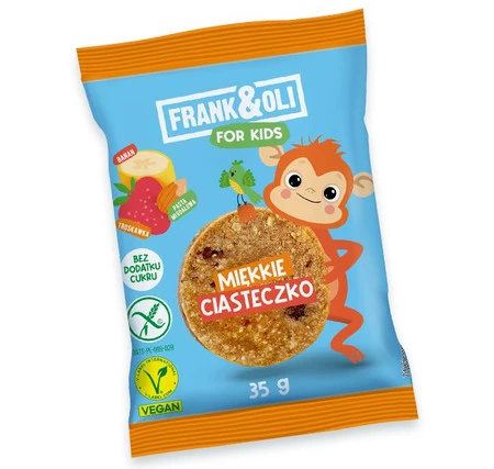 Ciasteczko KIDS z bananem i truskawką 35 g