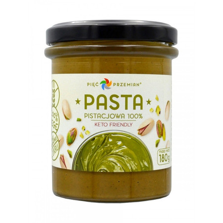 PIĘĆ PRZEMIAN Pasta pistacjowa 100% 180g
