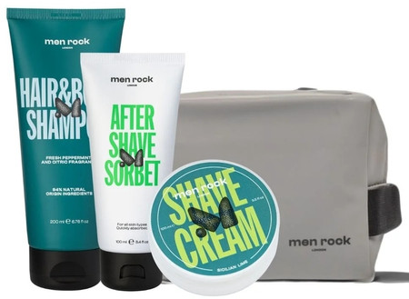 Men Rock Zestaw podróżny dla mężczyzn Cosmetic Bag Routine Goals Daily Grooming Kit