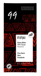 Vivani − Czekolada gorzka 99 % BIO − 80 g