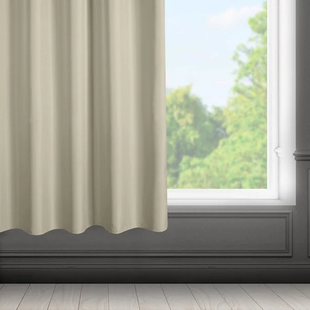 ZASŁONA GOTOWA RITA NA TAŚMIE 140 X 175 CM CIEMNOBEŻOWY