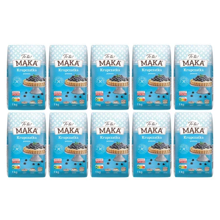 Zestaw 10x ToTa! Mąka pszenna krupczatka 1 kg