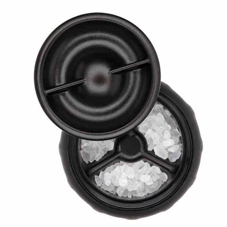 OXO-Młynek do soli stalowy, czarny, Good Grips