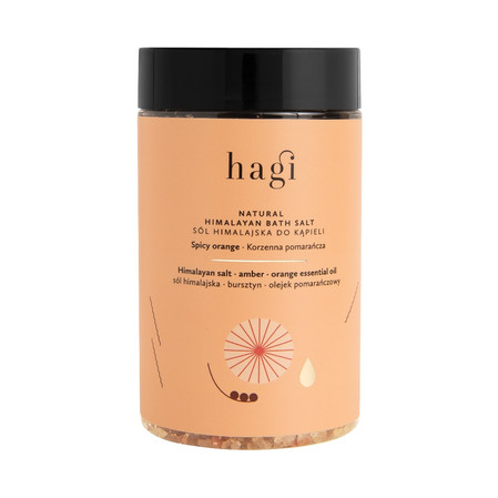  Hagi - Naturalna sól himalajska do kąpieli Korzenna Pomarańcza 480g