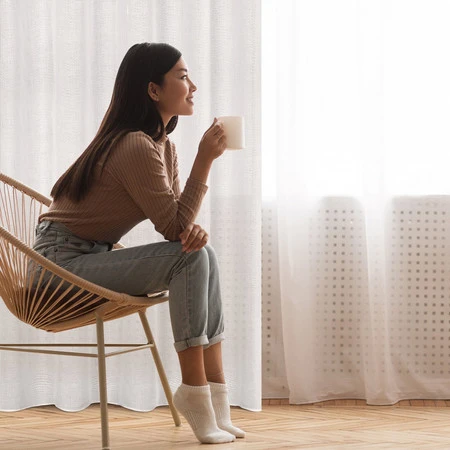 ZASŁONA GOTOWA CINDY 140 X 250 CM BIAŁY