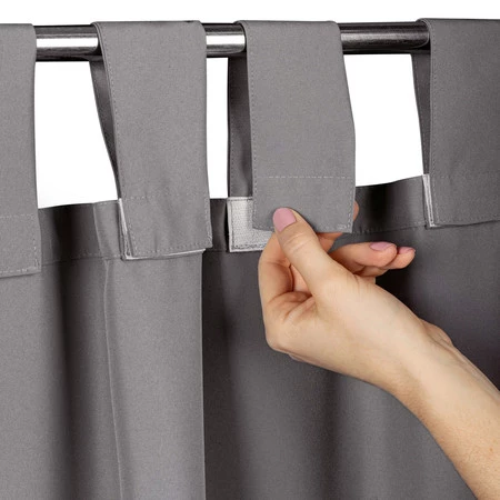 ZASŁONA GOTOWA GARDEN NA SZELKACH 155 X 200 CM STALOWY