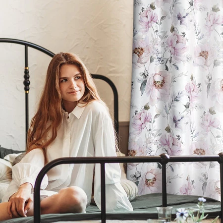 ZASŁONA GOTOWA ROSELIN 140 X 250 CM BIAŁY