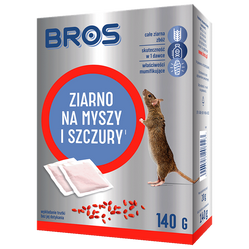 BROS ziarno na myszy i szczury 140g (7 x saszetka 20g)