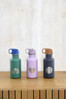 Lassig Bidon ze stali nierdzewnej z ustnikiem i uchwytem 500 ml Little Gang Heart lilac