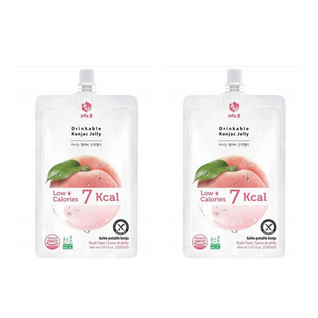 Zestaw: 2x Galaretka konjac brzoskwinia roślinno-owocowa 150ml