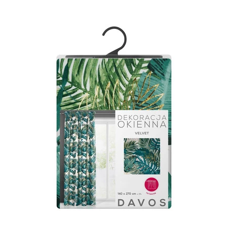 ZASŁONA GOTOWA DAVOS NA TAŚMIE 140 X 270 CM BIAŁY