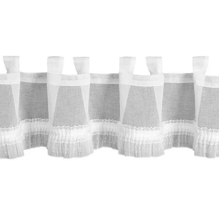 FIRANA GOTOWA MARY NA SZELKACH 150 X 30 CM BIAŁY